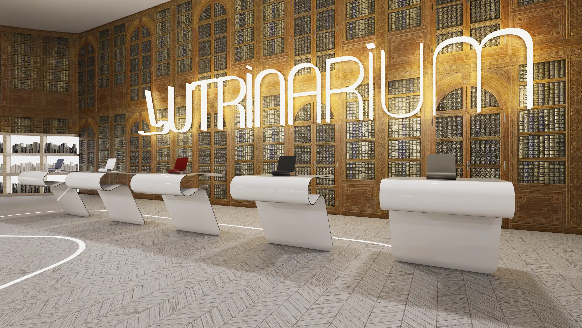 Image du showroom virtuel du Lutrinarium pour la présentation du lutrin.